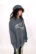 LOGO WASHED HOODIE -CHARCOAL- *Last1